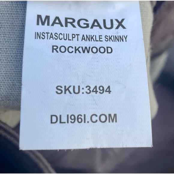 MARGAUX Instasculpt Ankle Skinny Rockwood Women Jeans DL1961 Dark Gray SIZE 25 - Picture 6 of 8
